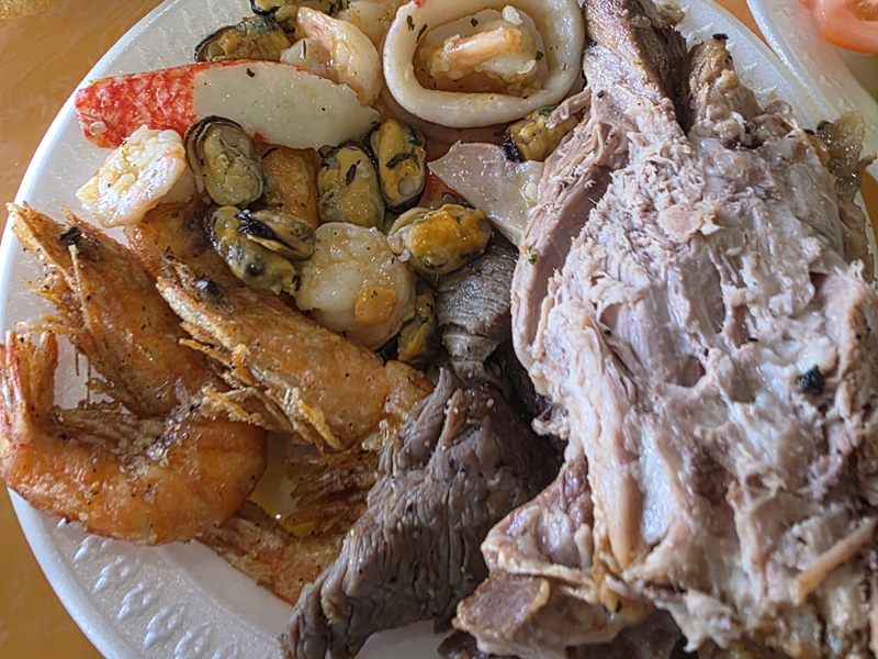Two Volcano Seafood Boil Buffet food